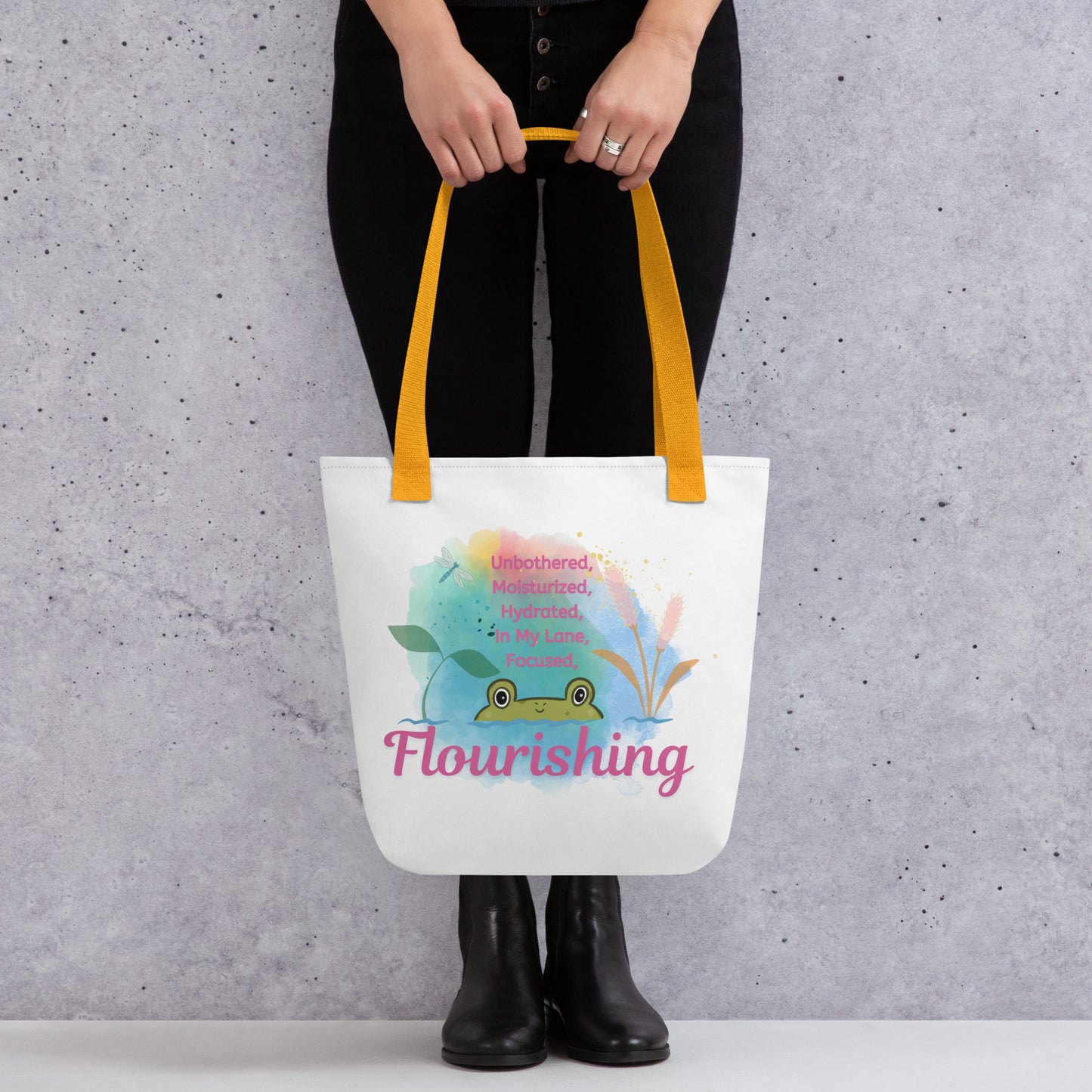 Flourishing Frog Tote bag