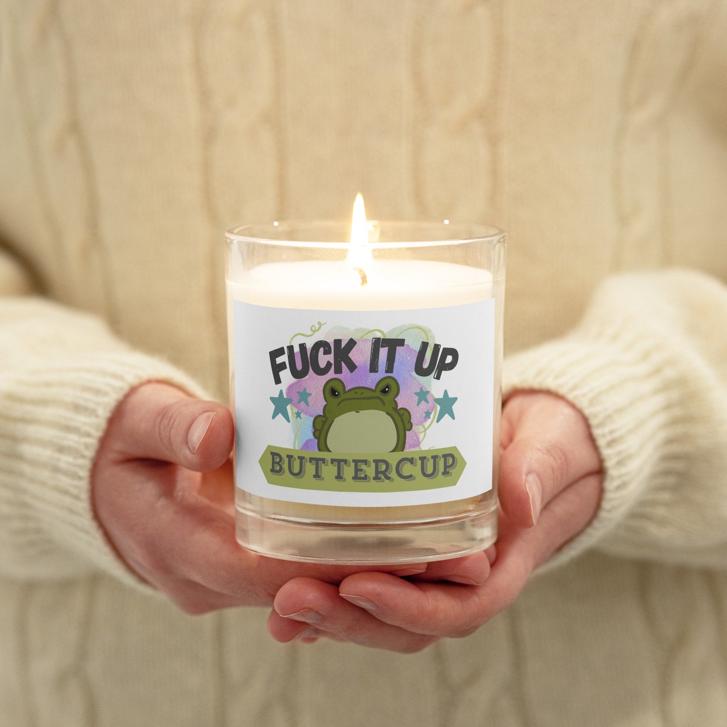 Frog soy wax candle