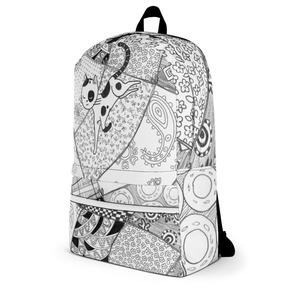 Kitty Quilt Backpack