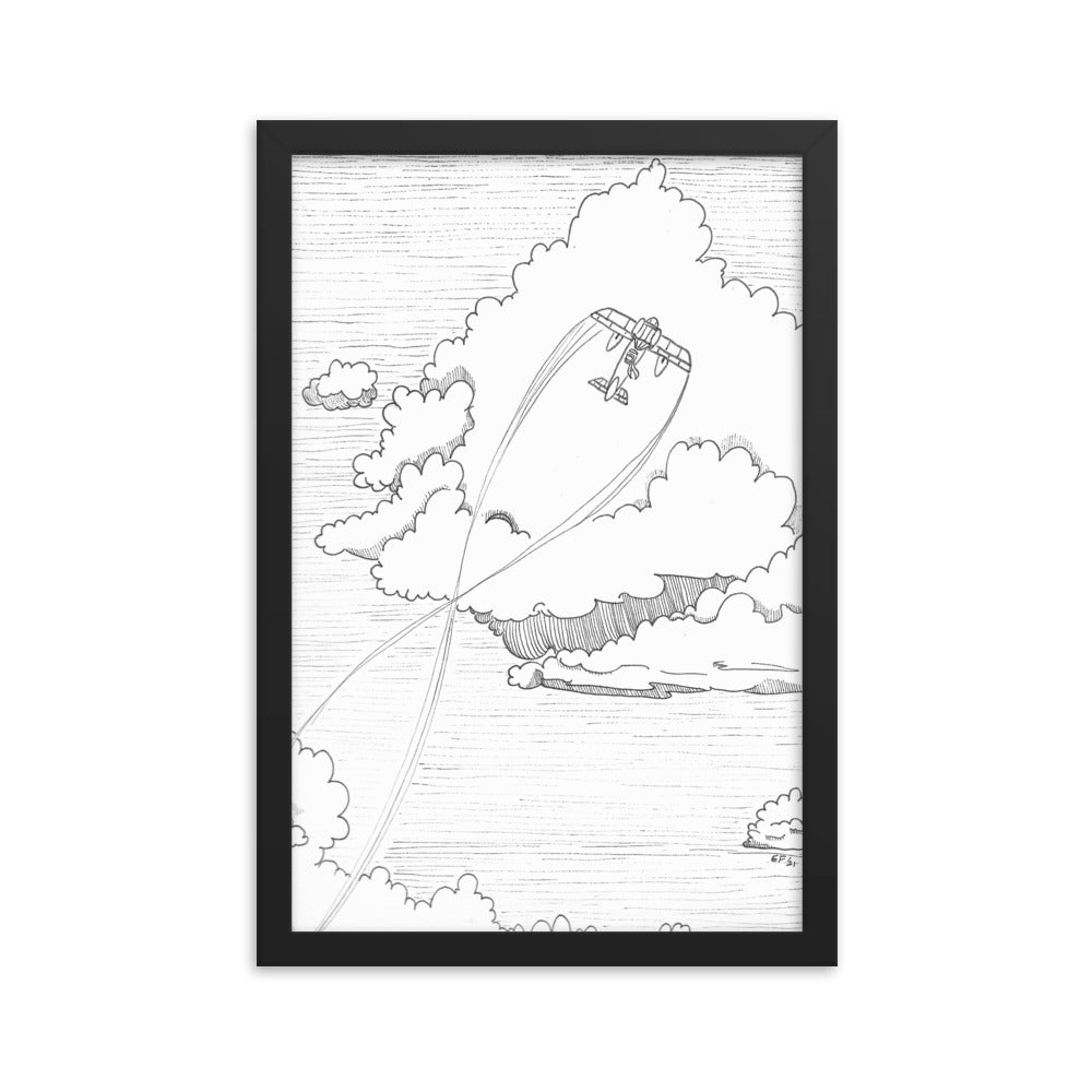 Porco Rosso Seaplane Framed Poster