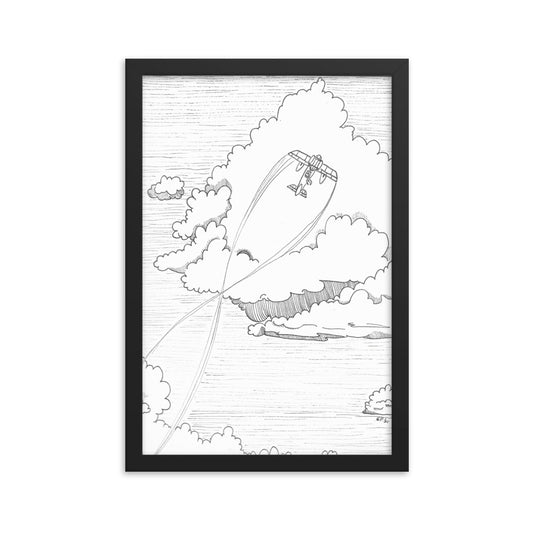 Porco Rosso Seaplane Framed Poster
