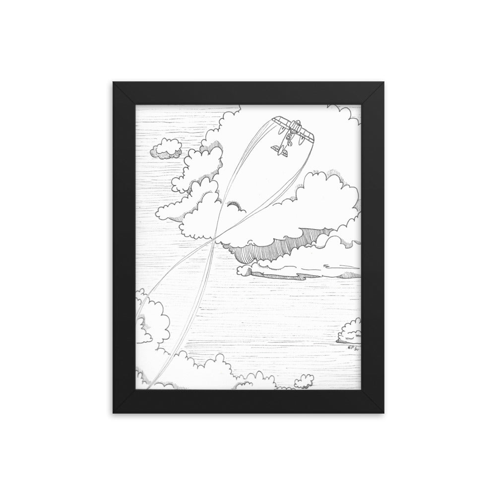 Porco Rosso Seaplane Framed Poster