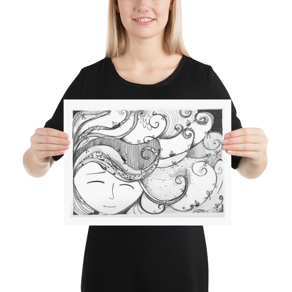 Boats and Bows Poster