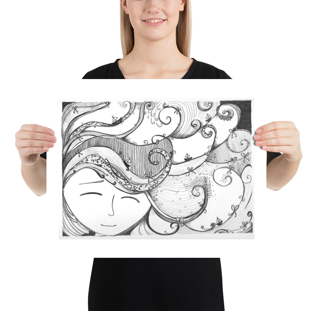 Boats and Bows Poster