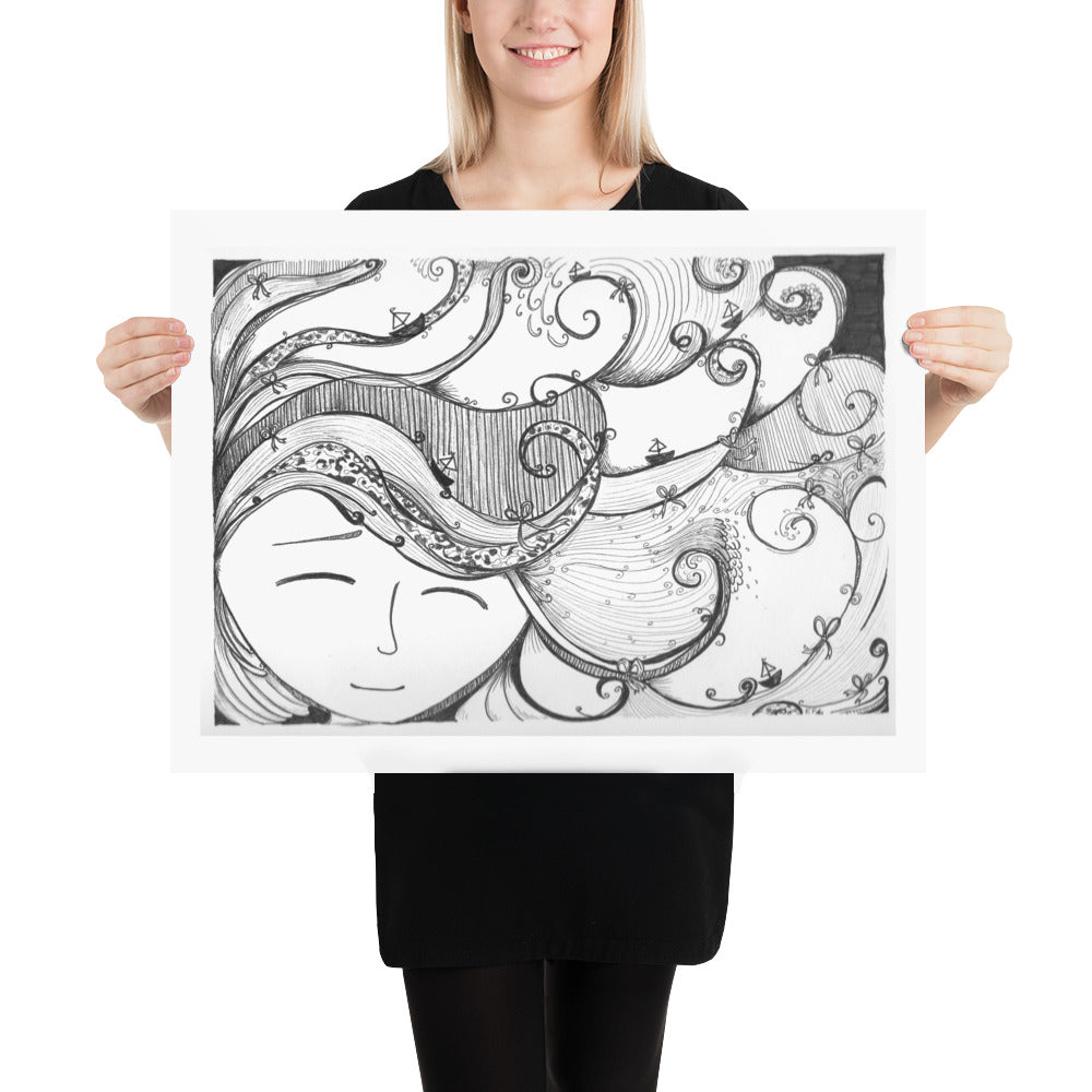 Boats and Bows Poster
