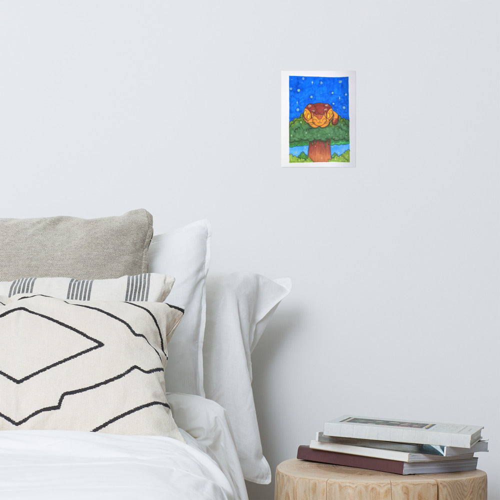 Meditating Catbus Poster